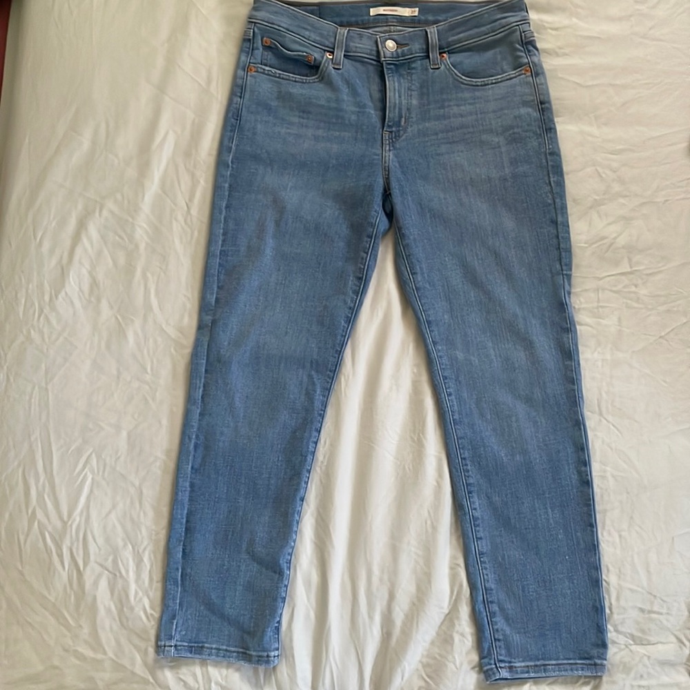 Levi’s Boyfriend High Waist Jeans, Size 27
